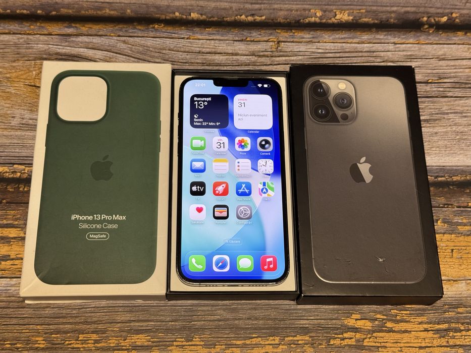 iPhone 13 Pro Max, 512GB stocare, Graphite, Full box