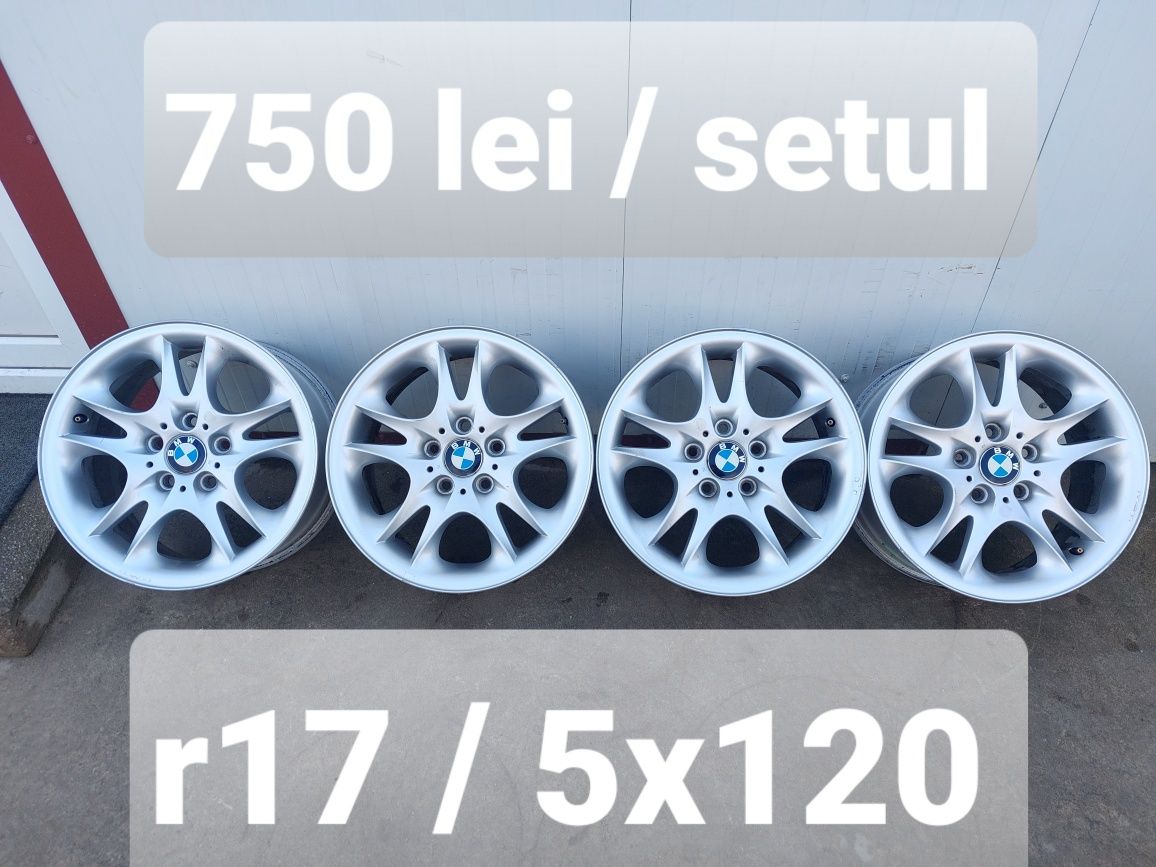 Jante aluminiu r17 / originale BMW / 5x120