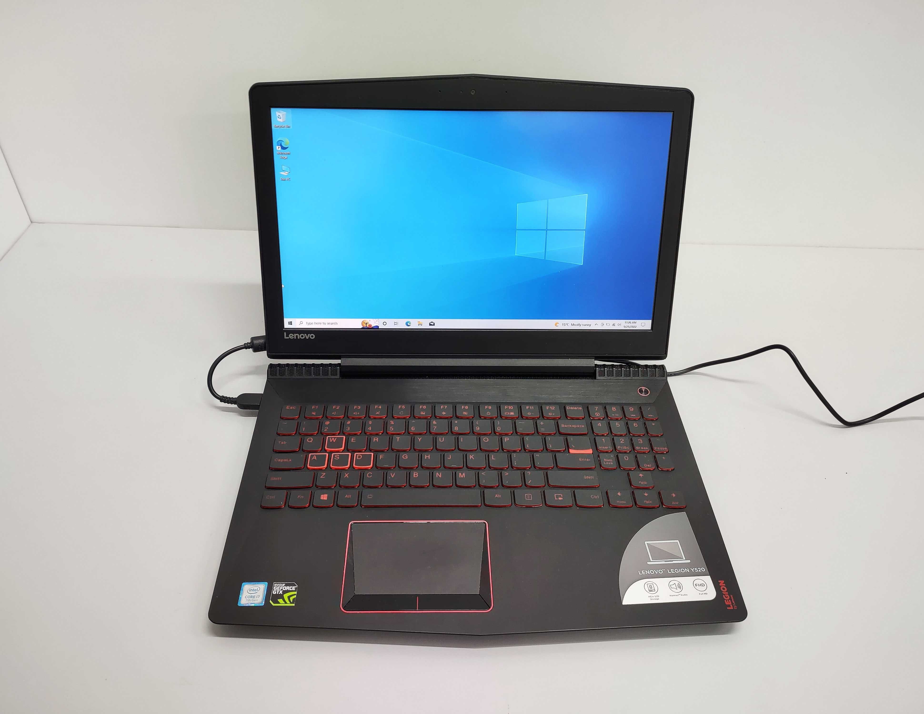 Lenovo Legion i7 7700HQ 16 GB RAM nVidia GeForce GTX 1050 4 GB SSD