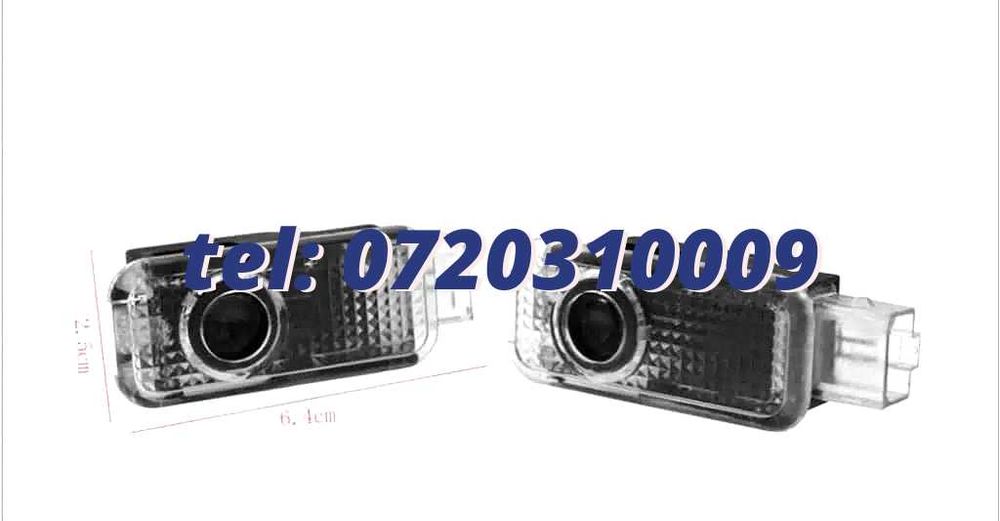 Set Logo Proiectoare Lampi 3d Led Lumini Usi Portiere Sline Audi A Q