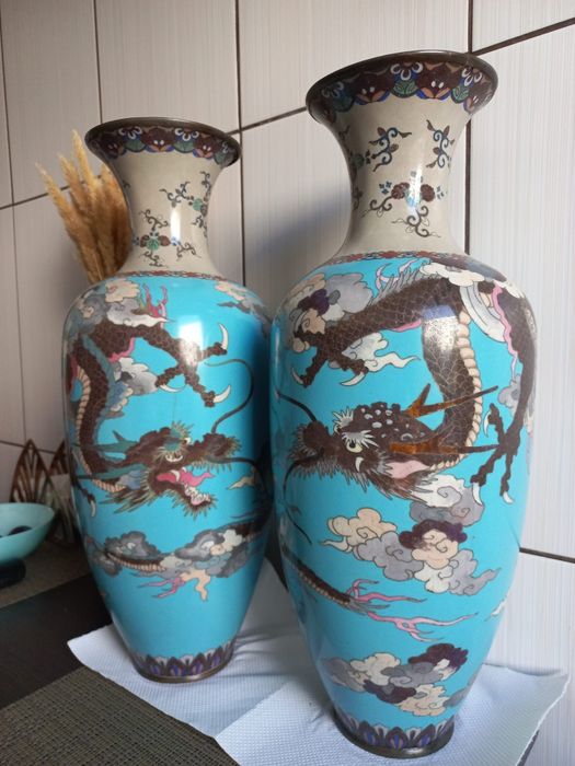 Vaze cloisonn Japan perioada Meiji