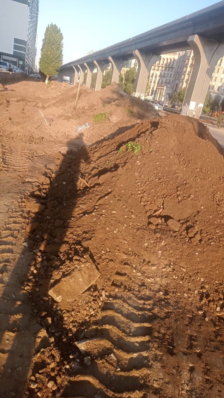 Щебень все фракци Чернозем Керамзит Отсев Дресва Песок доставка Астана