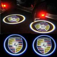 3Д ЛЕД Светещи Проектори за врати на Porsche - Порше 3D LED