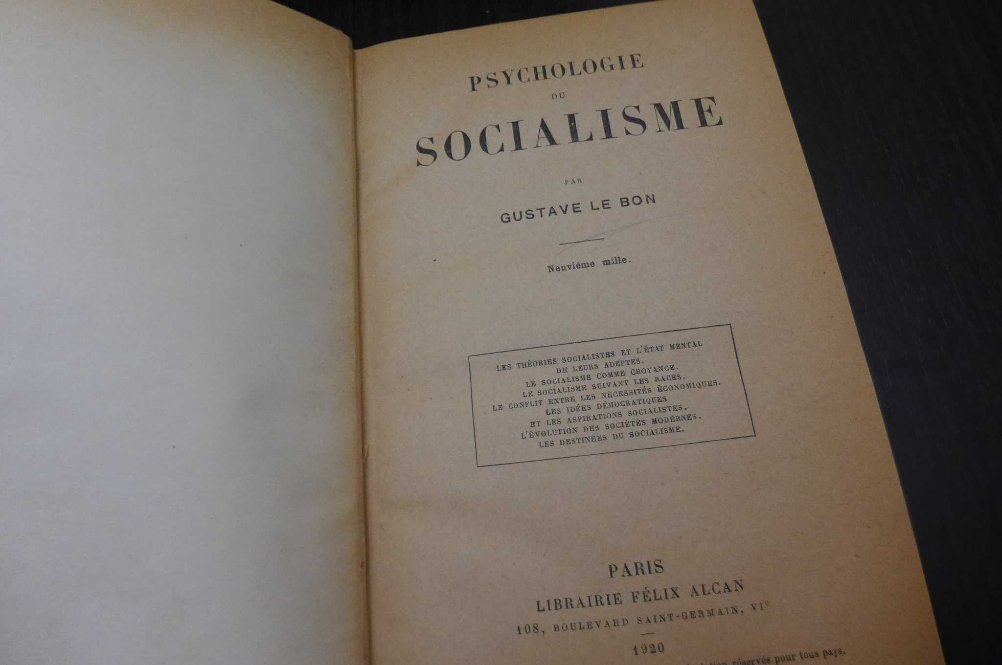 Psychologie du socialisme - Gustave Le Bon (1920)