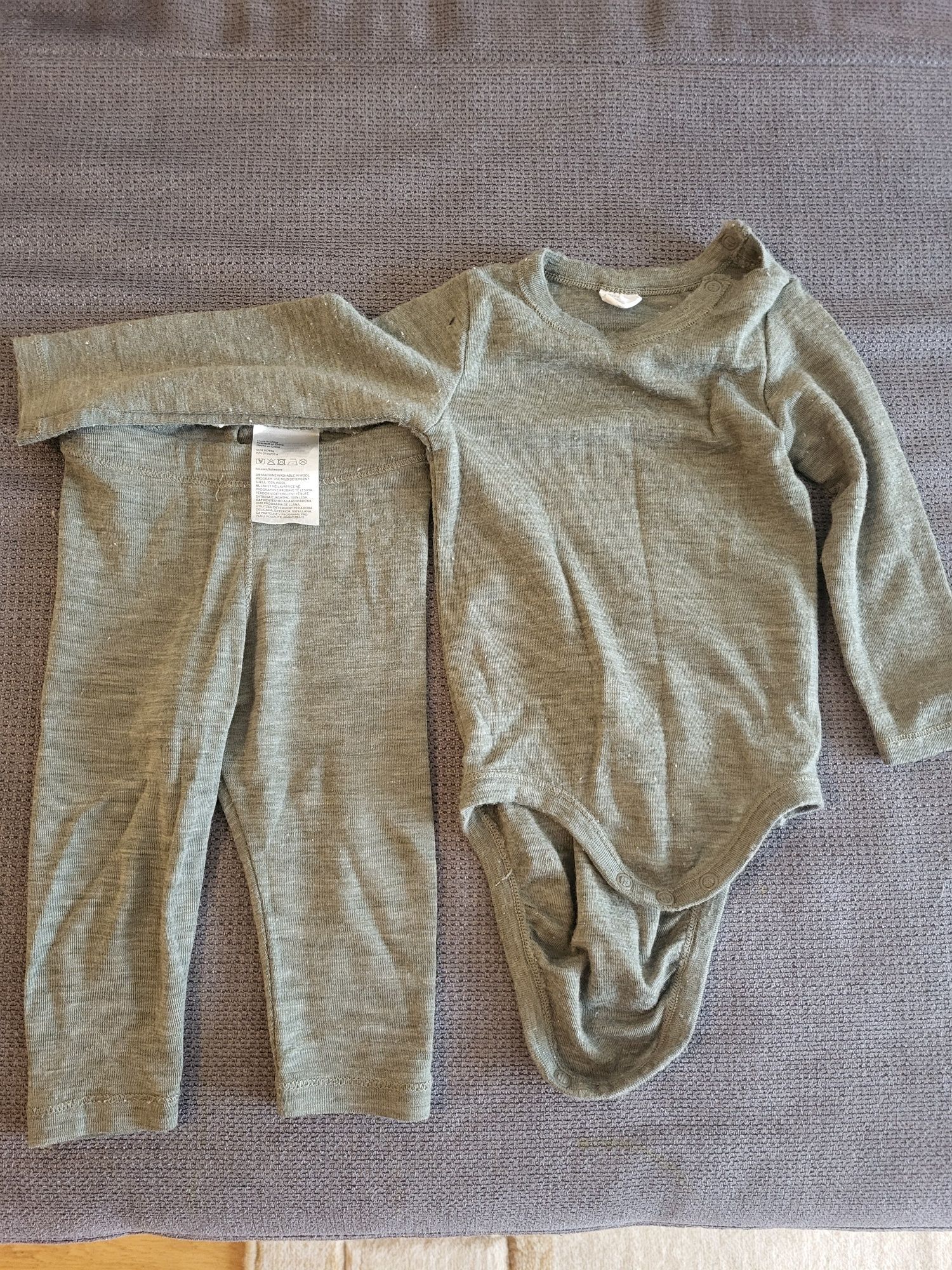 Вълнено боди и клин H&M, размер 74 см