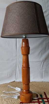 Lampa lemn masiv prun,lucrata manual, handmade