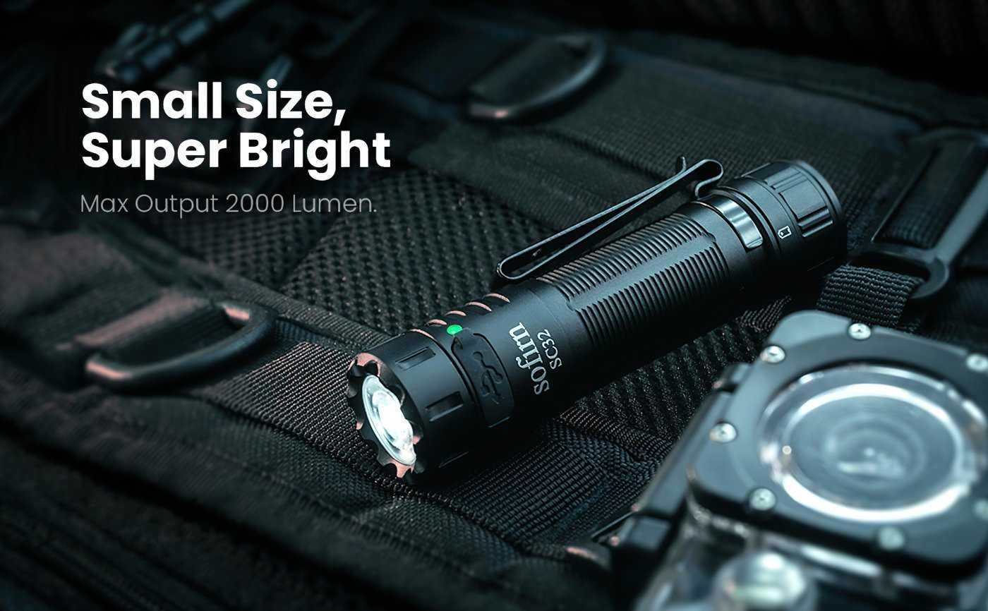 Lanternă tactică LED Sofirn SC32, EDC