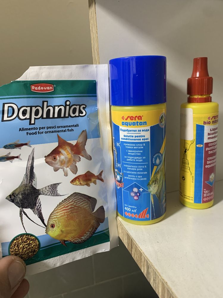 Acvariu 20 l luminat,incalzitor,filtru  si inca o pompita