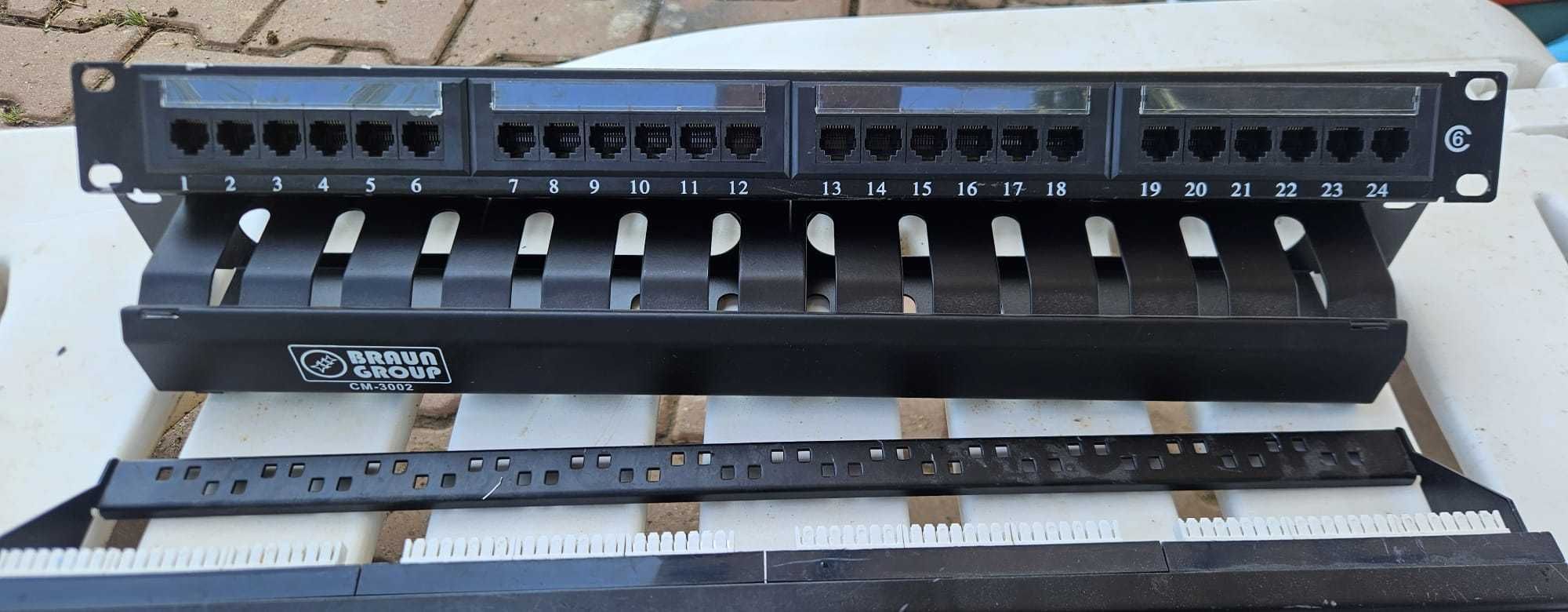 Patchpannel Cat6 & organizatoare.