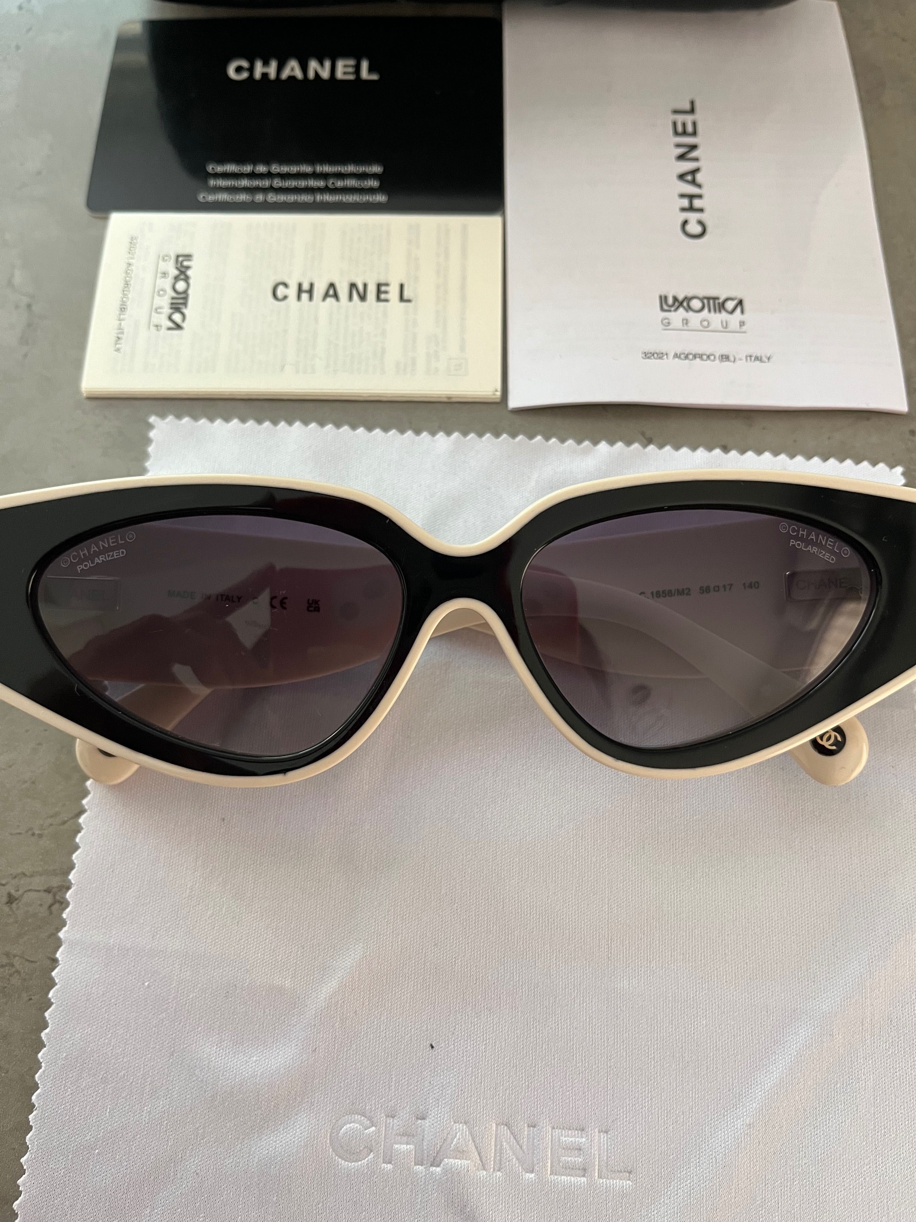 Слънчеви очила котешка форма Chanel