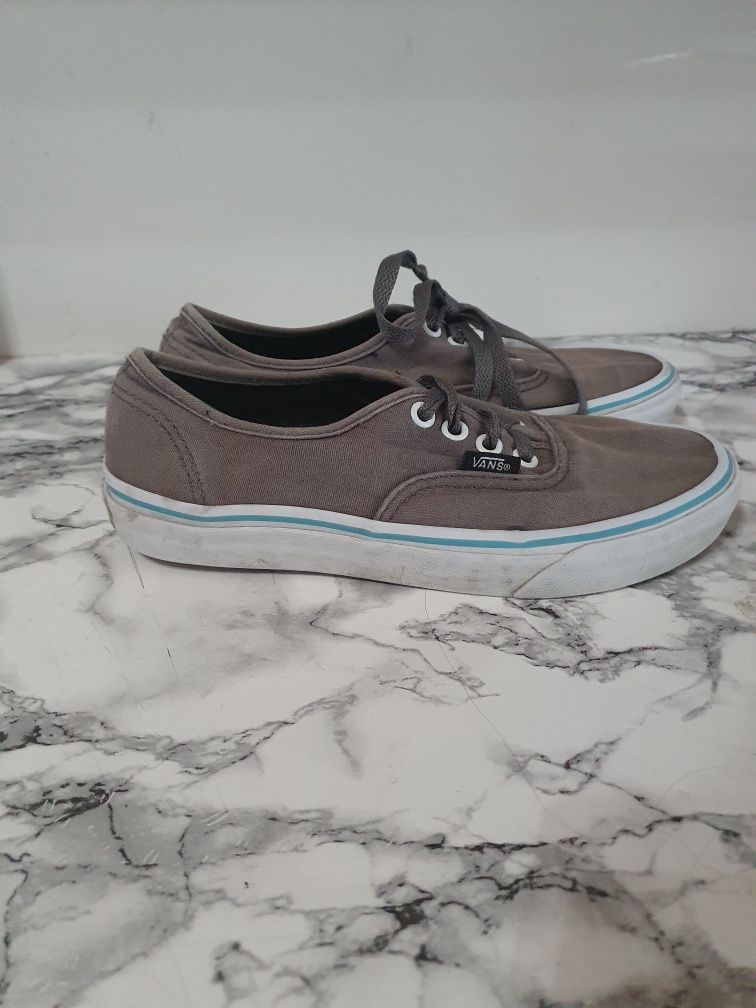 Vans 36 gri cu dungă turquoise