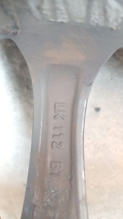 Jante mg Platin  5x112  pe 16 Cu cauciuri iarna  Import Germania