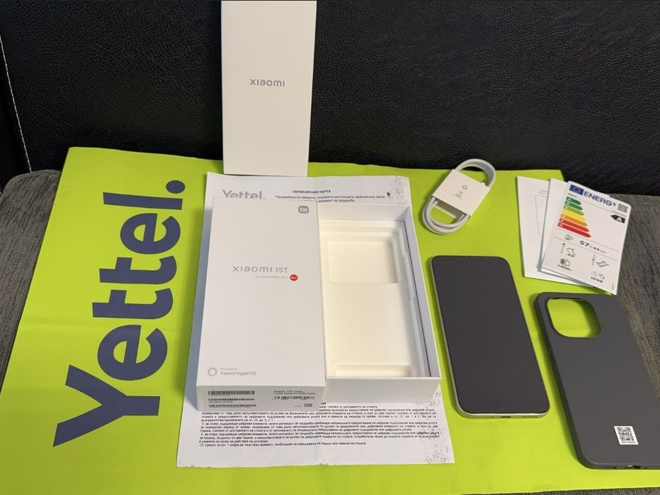КАТО НОВ 512GB Xiaomi 15T 12GB 5G Yettel Гаранция 2028г. Gray