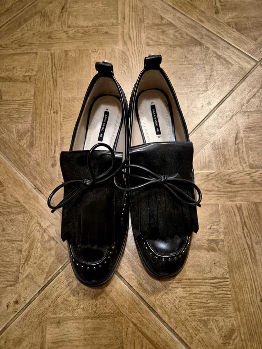 Кожени мокасини Zara