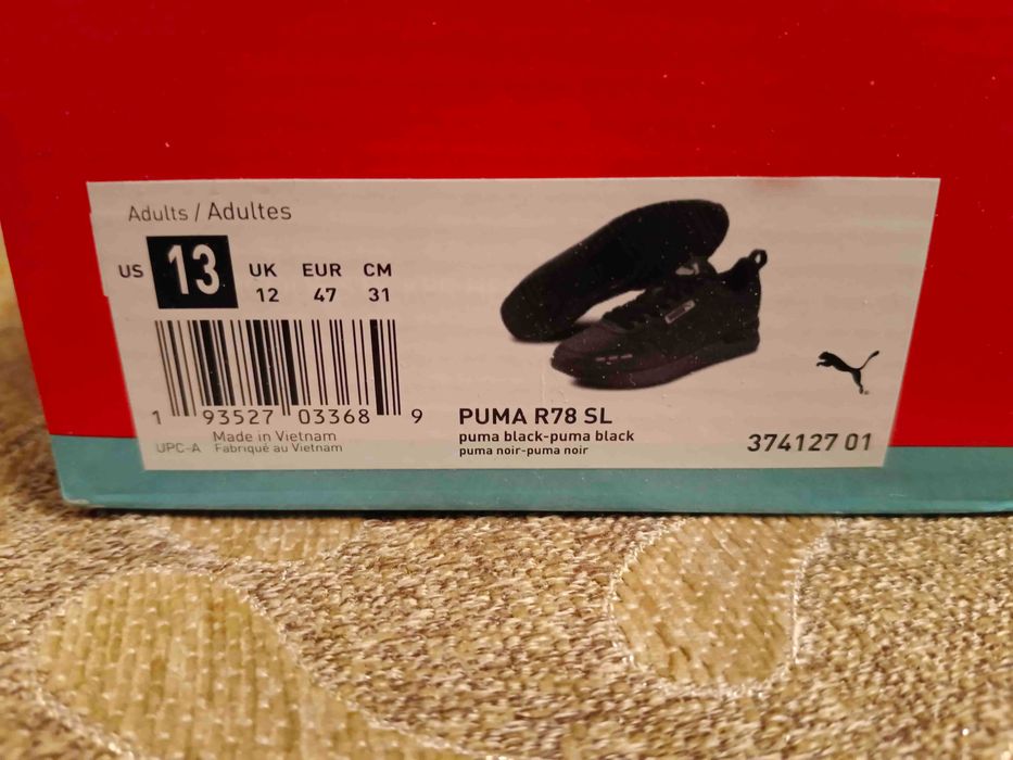 кроссовки PUMA R78 SL,US 13,UK 12,EUR 47,(31cm)
