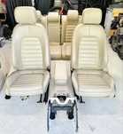 Interior Complet Scaune Piele Crem Fete Usi VW Passat B7 Break / Combi