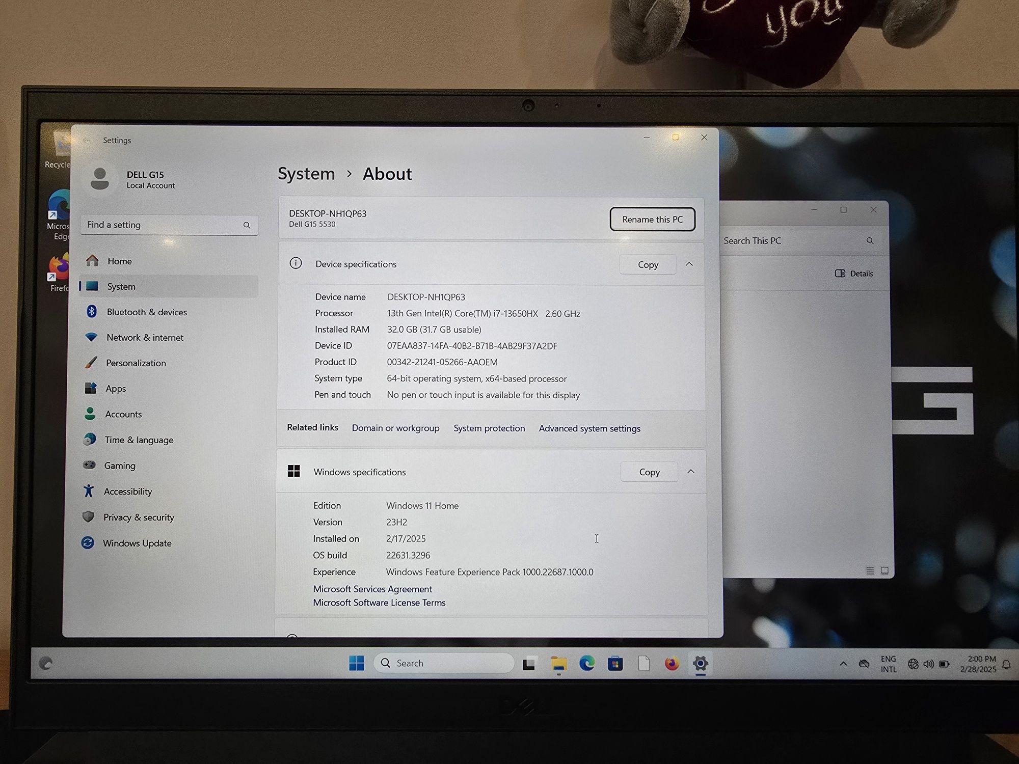 Лаптоп Gaming Dell Inspiron G15 5530