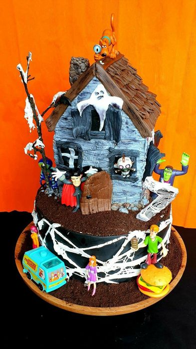 Figurine tort halloween scooby doo