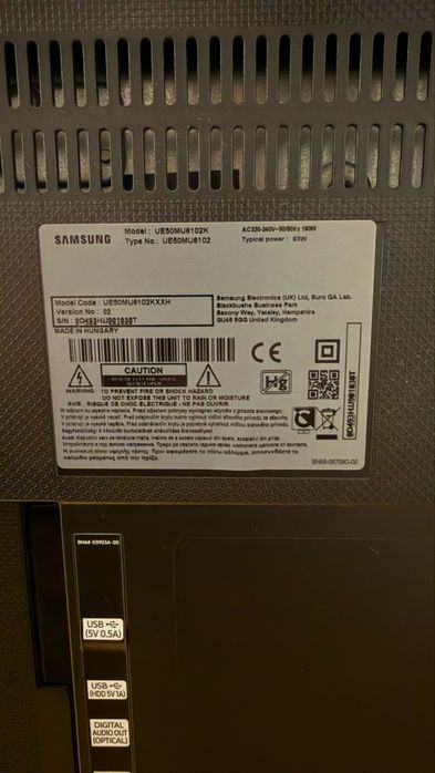 Samsung, 50 инча, 6 серия, MU6100