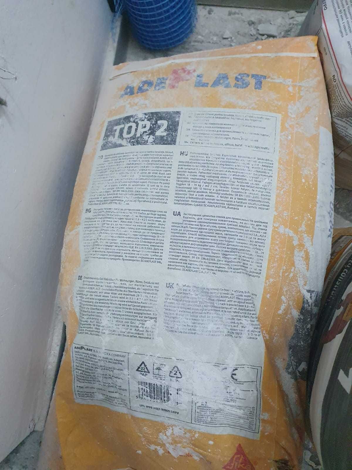 3 saci sapa Adeplast Top 2 si 1 sac Adeplast Top 1