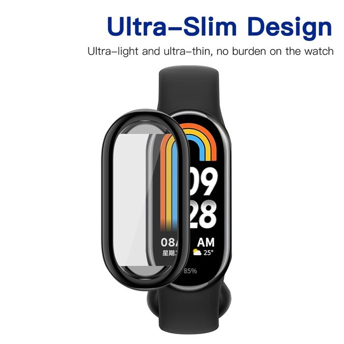 Xiaomi Smart Band 9 8 / Pro / Мек TPU силиконов кейс с протектор