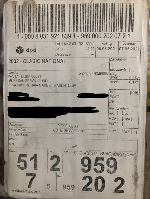 Vand O SINGURA pereche de inele de centrare noi