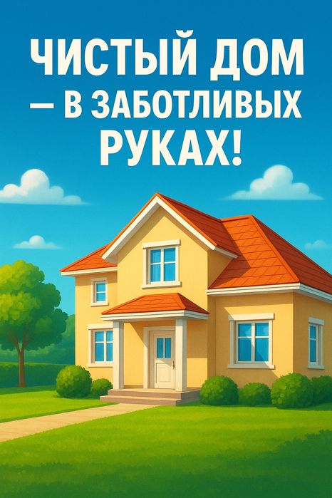 Чистый дом-уборка клининг