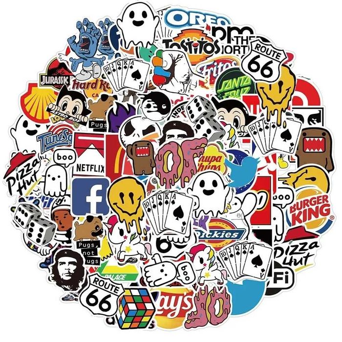 Стикери за декорация водоуст. 50/100 Logo/Логота/Brands/Брандове/Марки