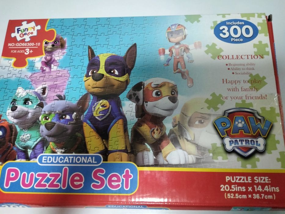 Продам пазлы щенячий патруль