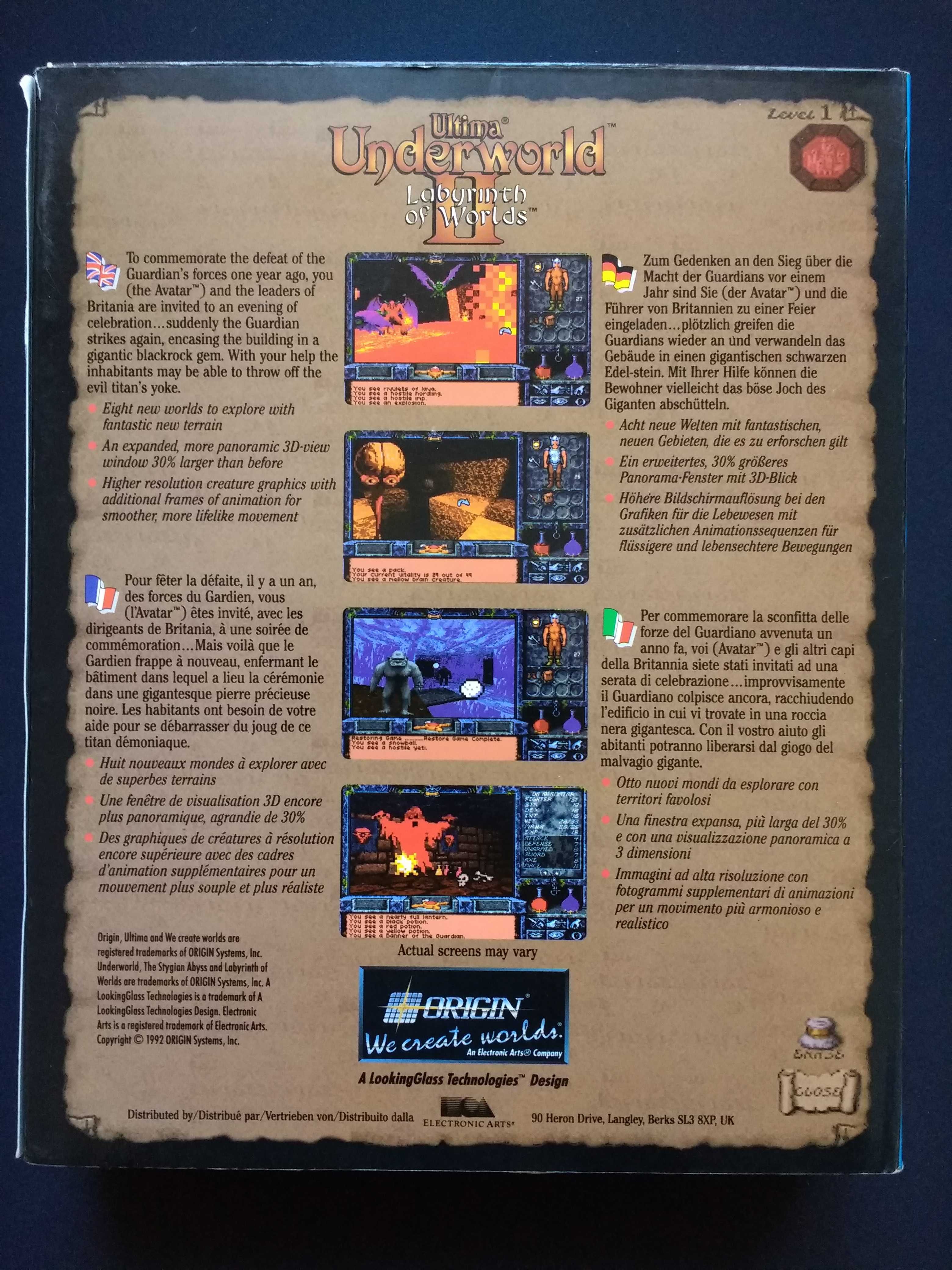 Joc PC de colectie - Ultima Underworld 2 (Big Box)