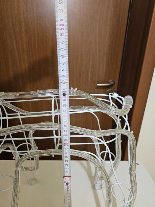 Еленче със шейна LED коледна украса