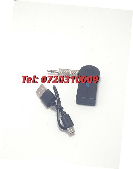 Adaptor Auxiliar Cu Bluetooth Cablu Usb Inclus Si Mufa Aux