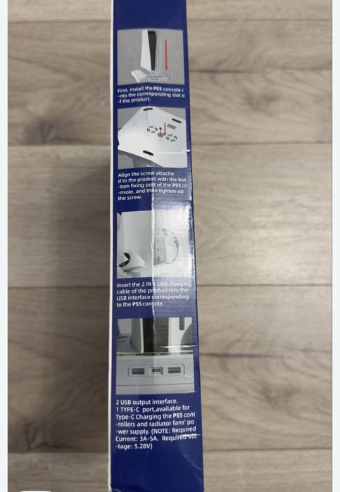 Stand PS5/P-S VR2 controller/ventilatie 3 trepte/ochelari VR