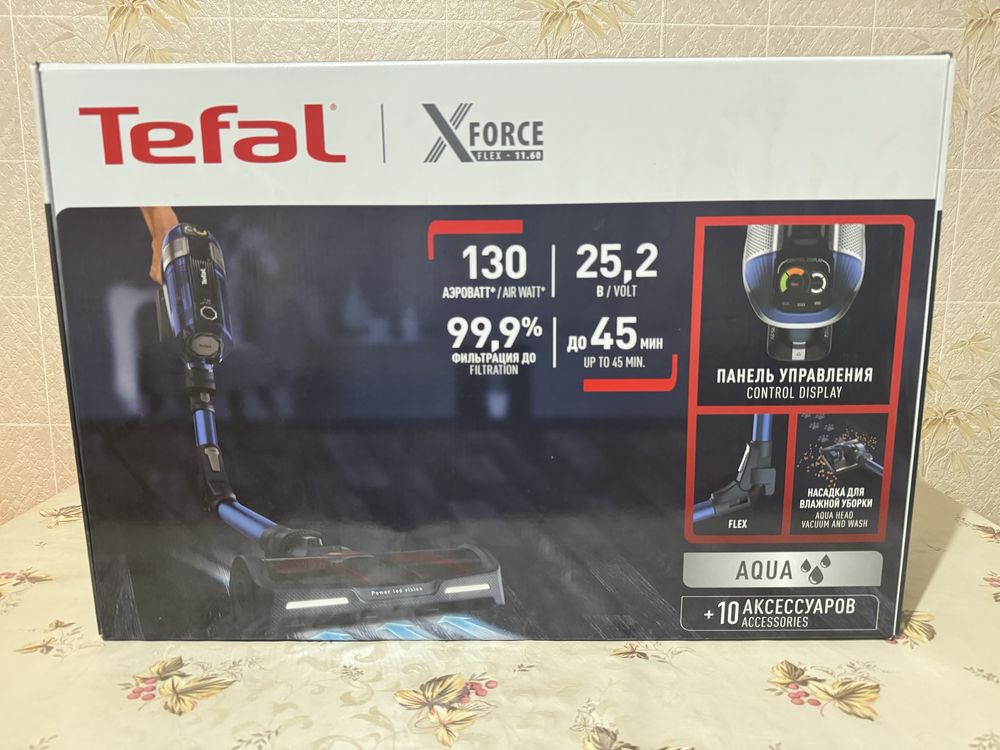 Вертикальный моющий пылесос Tefal