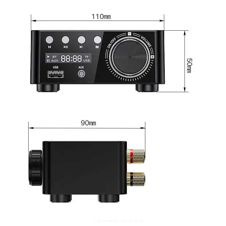 Amplificator audio TPA3116 Bluetooth 5.0 HIFI 2x50W