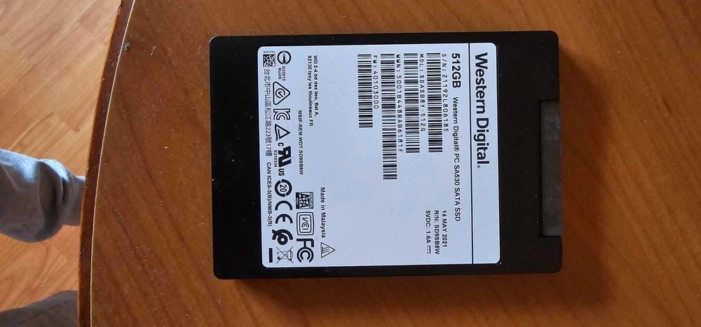 SSD Western Digital 512 GB