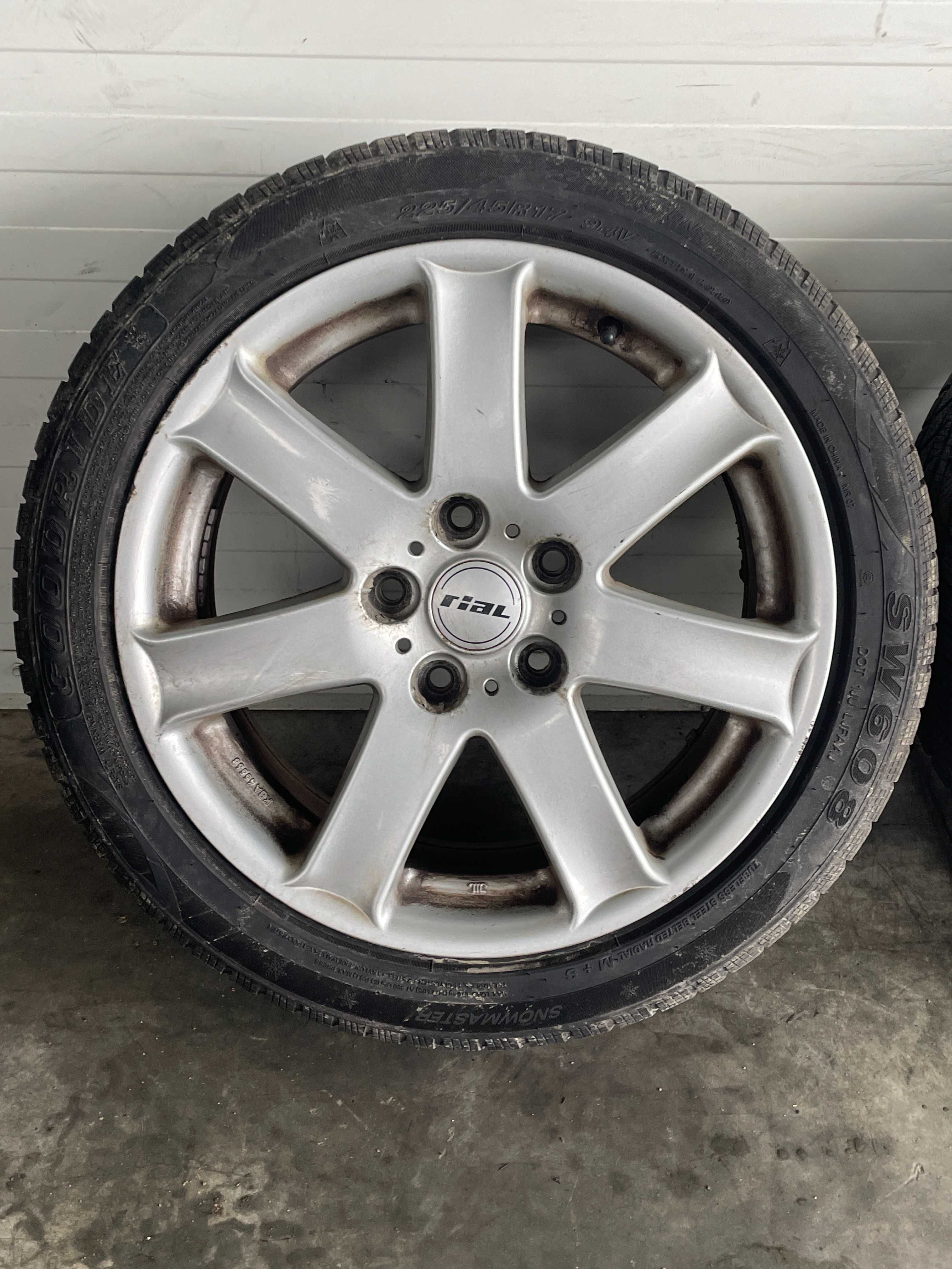 jante Rial 17" Bmw seria 3 5x120 anvelope iarna