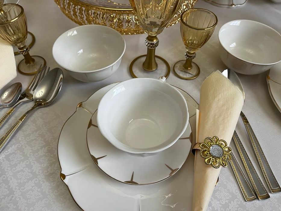 Аренда столов и посуды