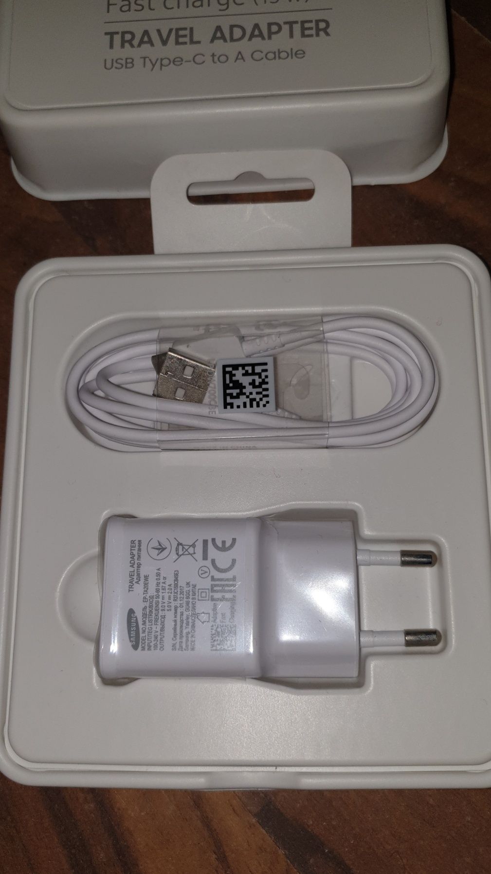 Incarcator original priza+cablu USB C Samsung Fast Charge S8 9 10 Note