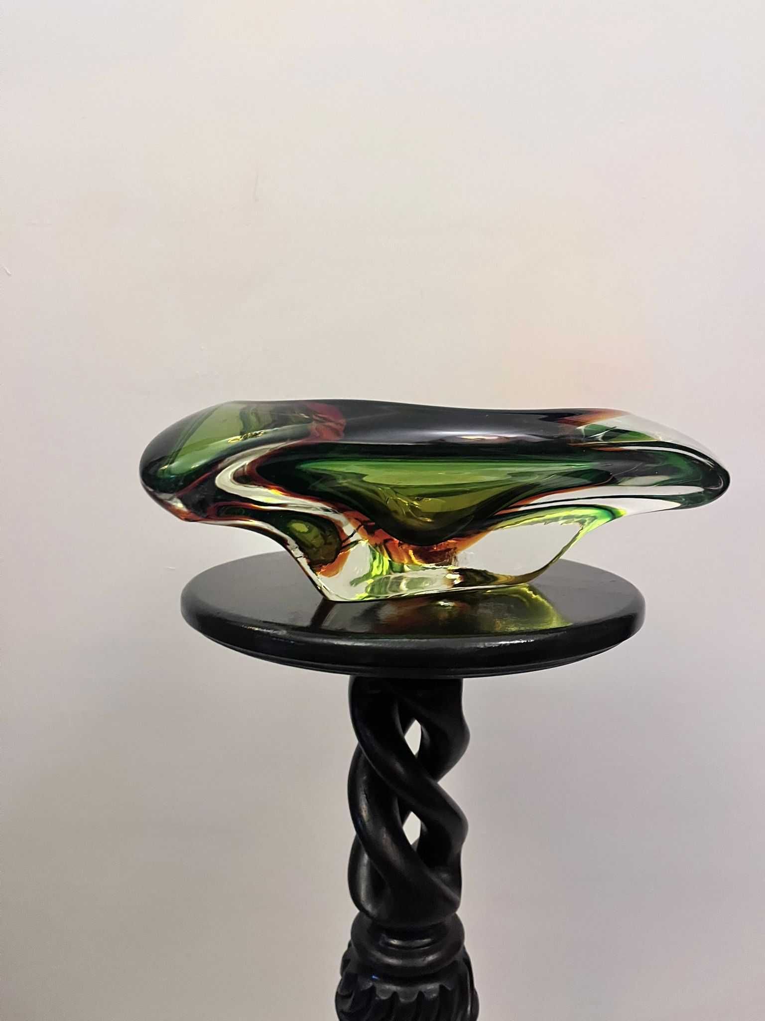 Fructiera cristal Bohemia lucrare Josef Hospodka bibelou bibelouri