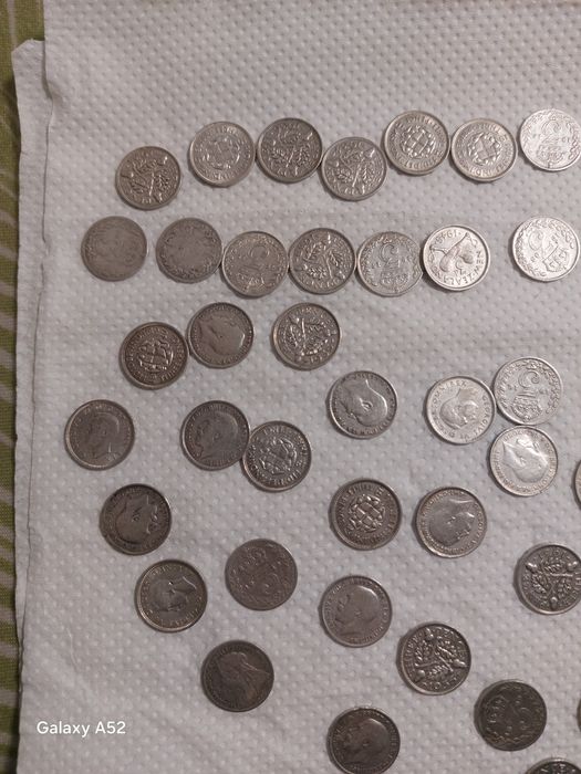 Lot 49 monede de argint englezești vechi