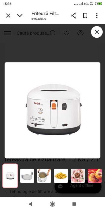 Friteuza Tefal cu ulei sigilată