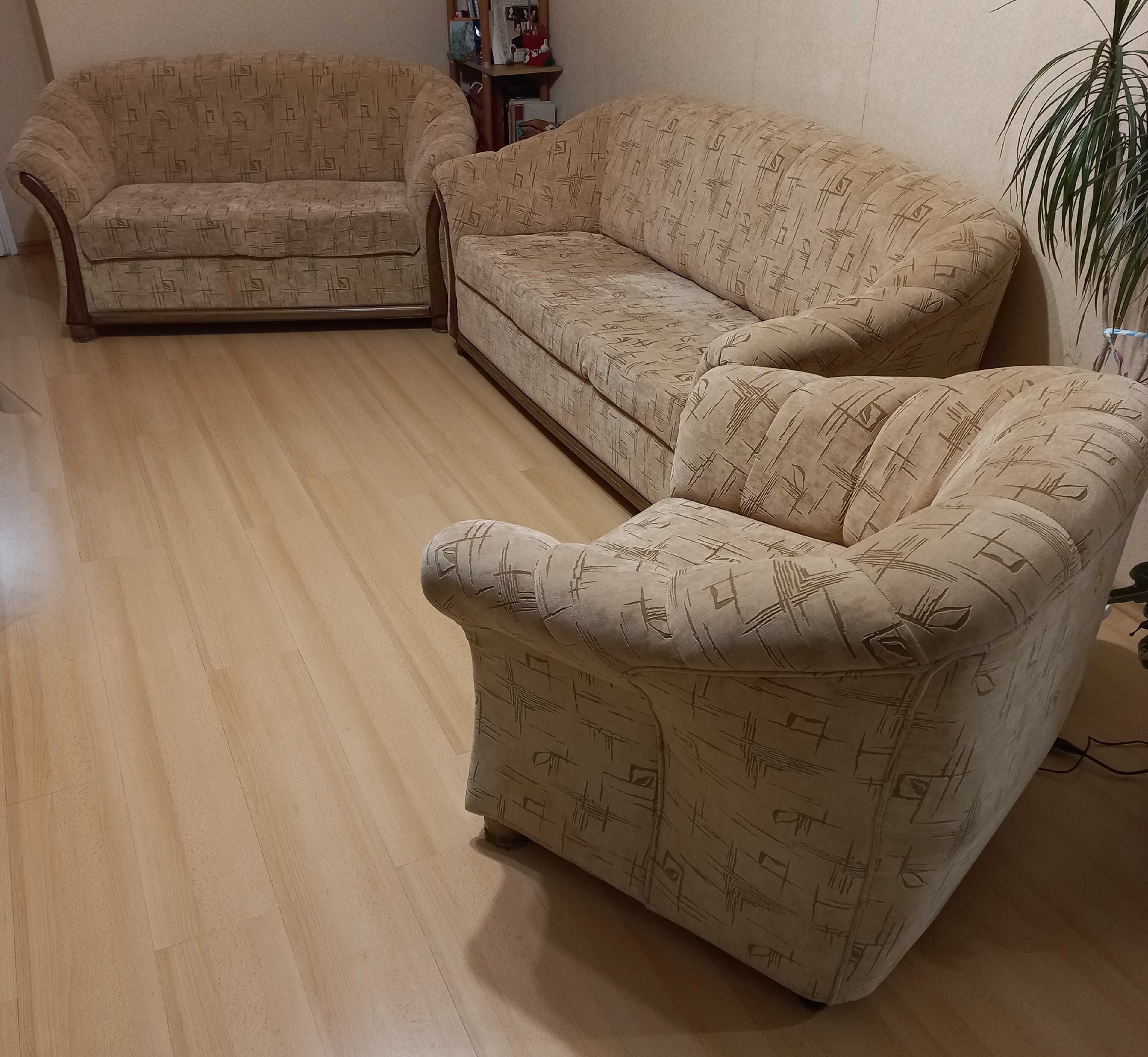 Холова гарнитура комплект диван разтегателен   , диван  и фотьоил