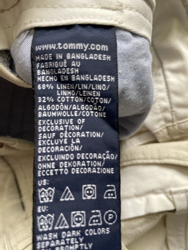 Tommy Hilfiger / ленен мъжки къс карго панталон W34