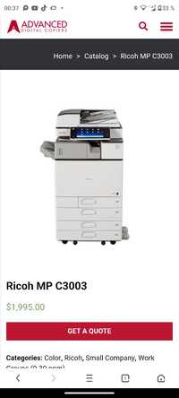 Imprimanta Multifunctionala Ricoh MP C3003