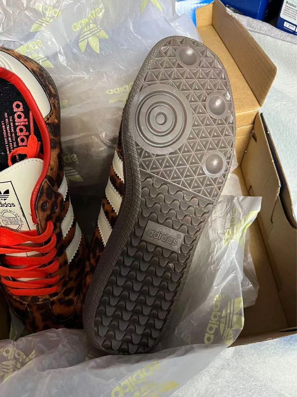 Adidas Samba Red Leopard