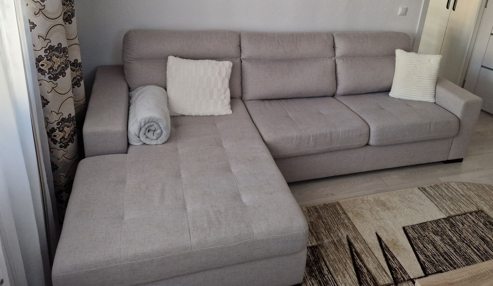 Colțar extensibil cu saltea relaxa de lux