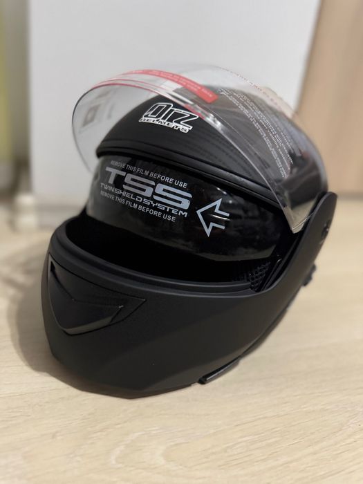 Casca flip-up moto cu ochelari și viziera S M L XL