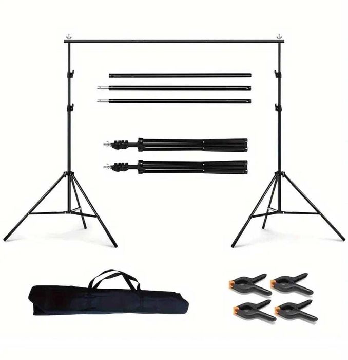 Kit studio godox ms 300 + suporti stative background