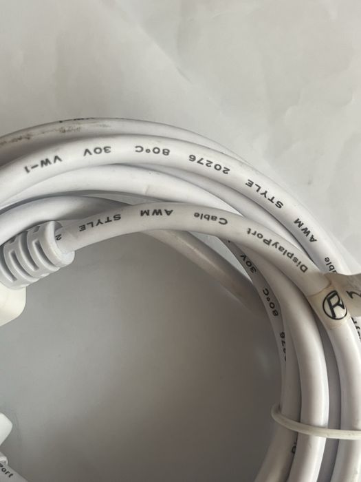 Cablu display port -hdmi Myria 3 m  alb nou